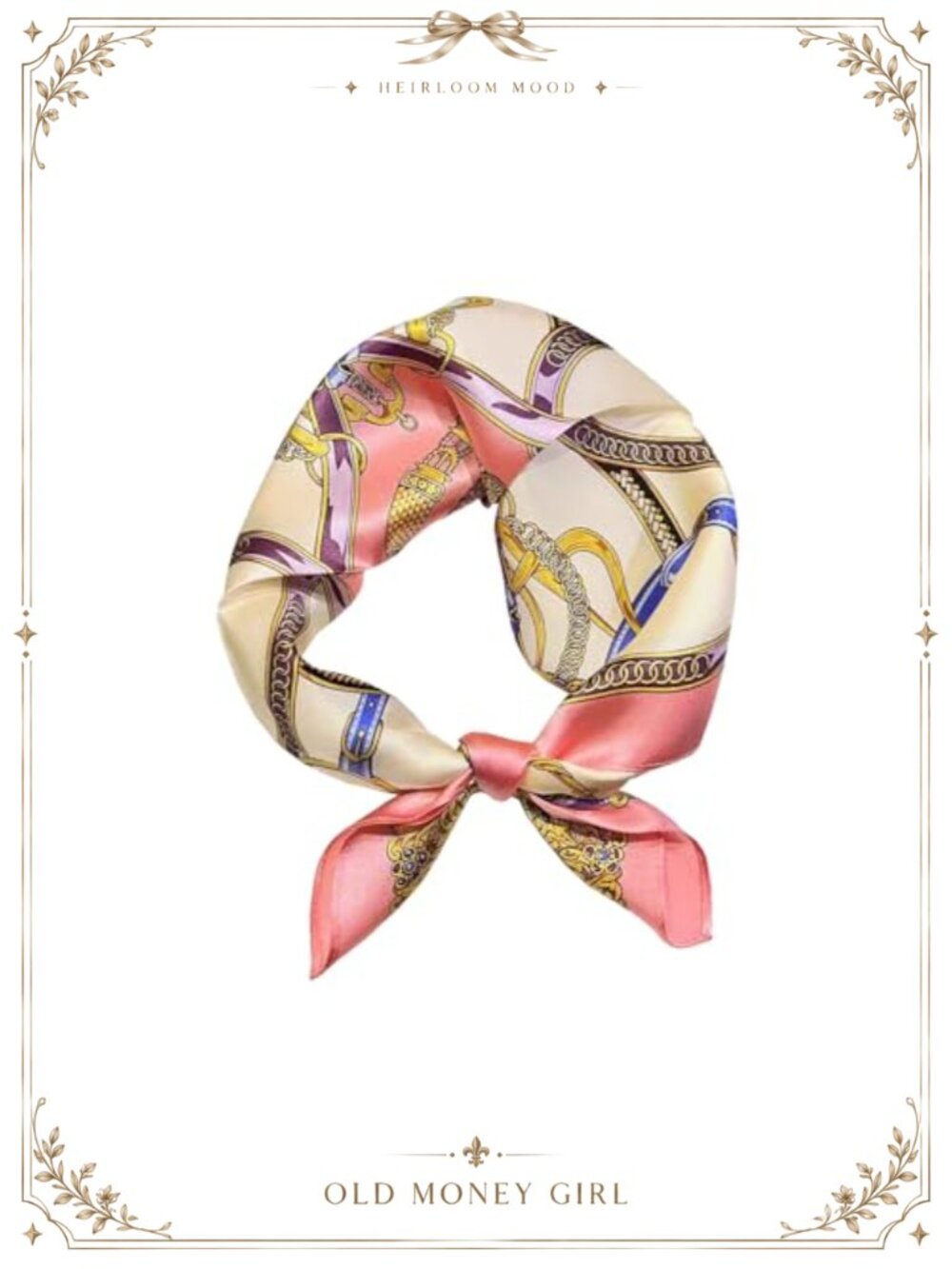 100% Mulberry Silk Satin Scarf 21x21 Geometric Square Hair Neck Head Wrap